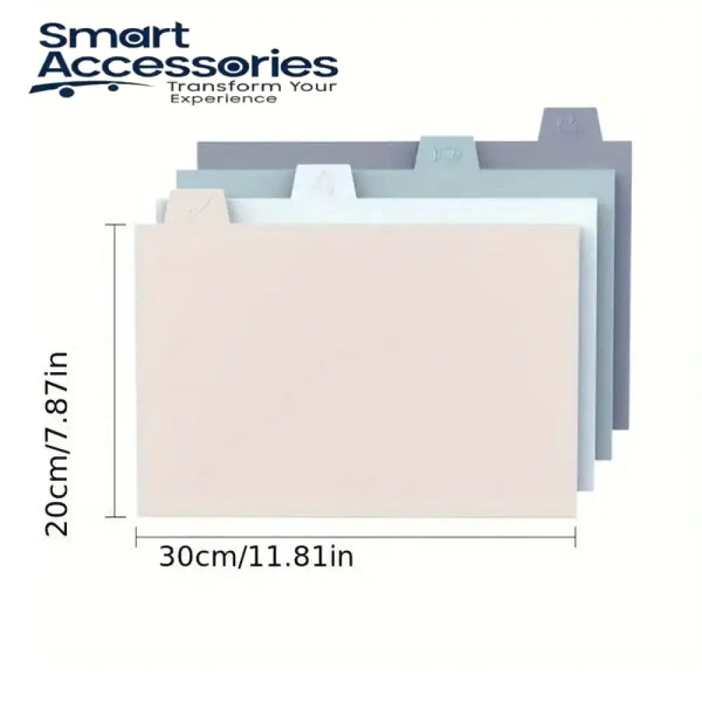 Chopping Board Set 4 Pcs With Stand