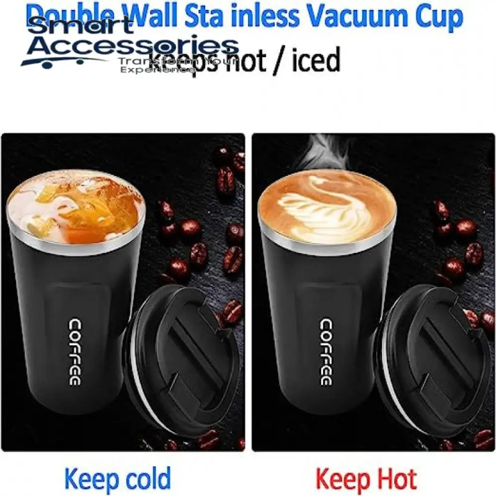 Coffee Travel Mug Spill Proof With Lid - Thermos Cup For Keep Hot/Ice Tea