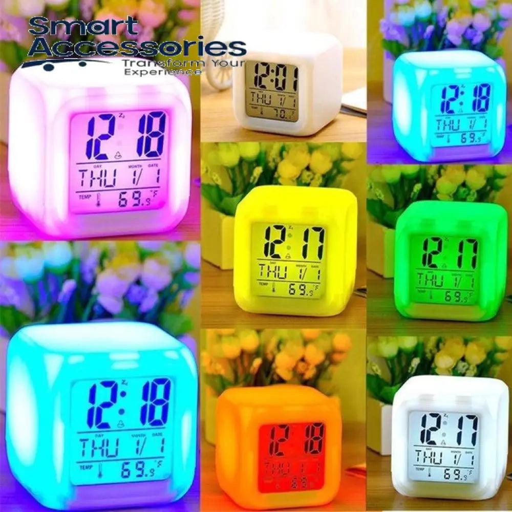 Colour Changing Led Digital Alarm Clock