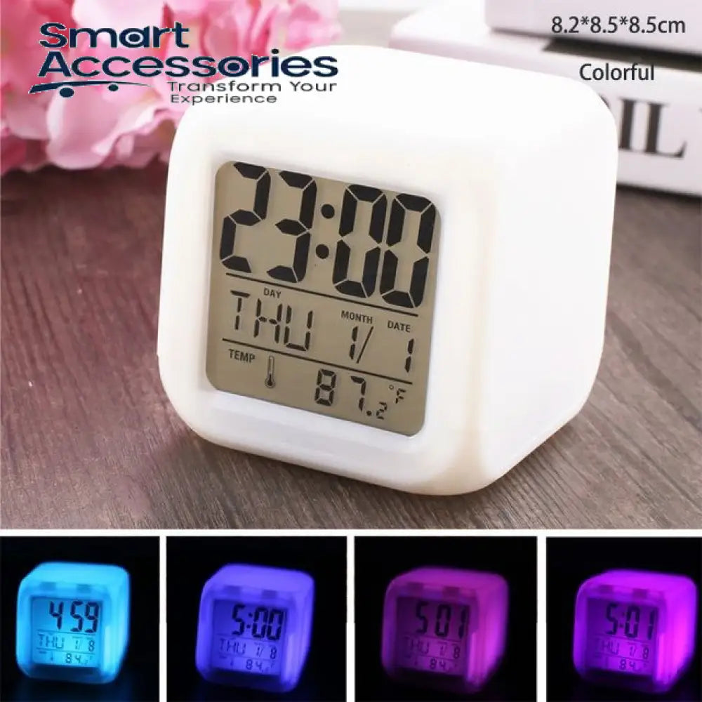 Colour Changing Led Digital Alarm Clock