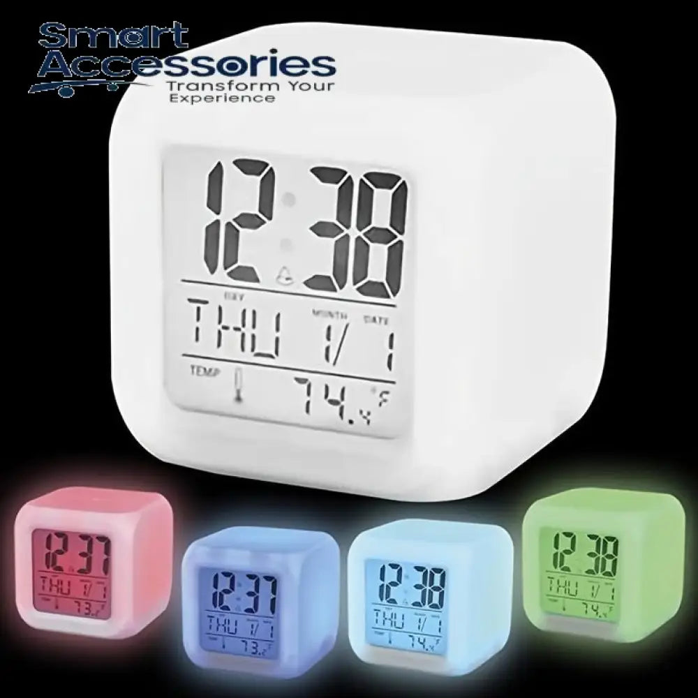 Colour Changing Led Digital Alarm Clock