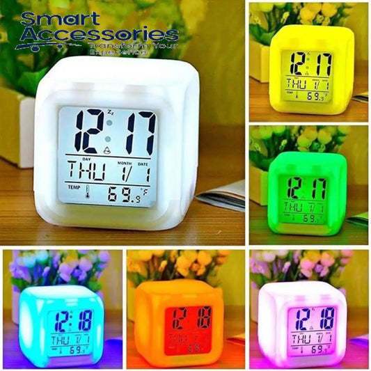 Colour Changing Led Digital Alarm Clock