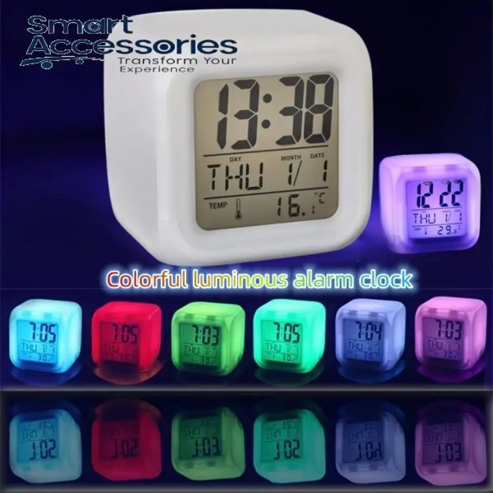 Colour Changing Led Digital Alarm Clock