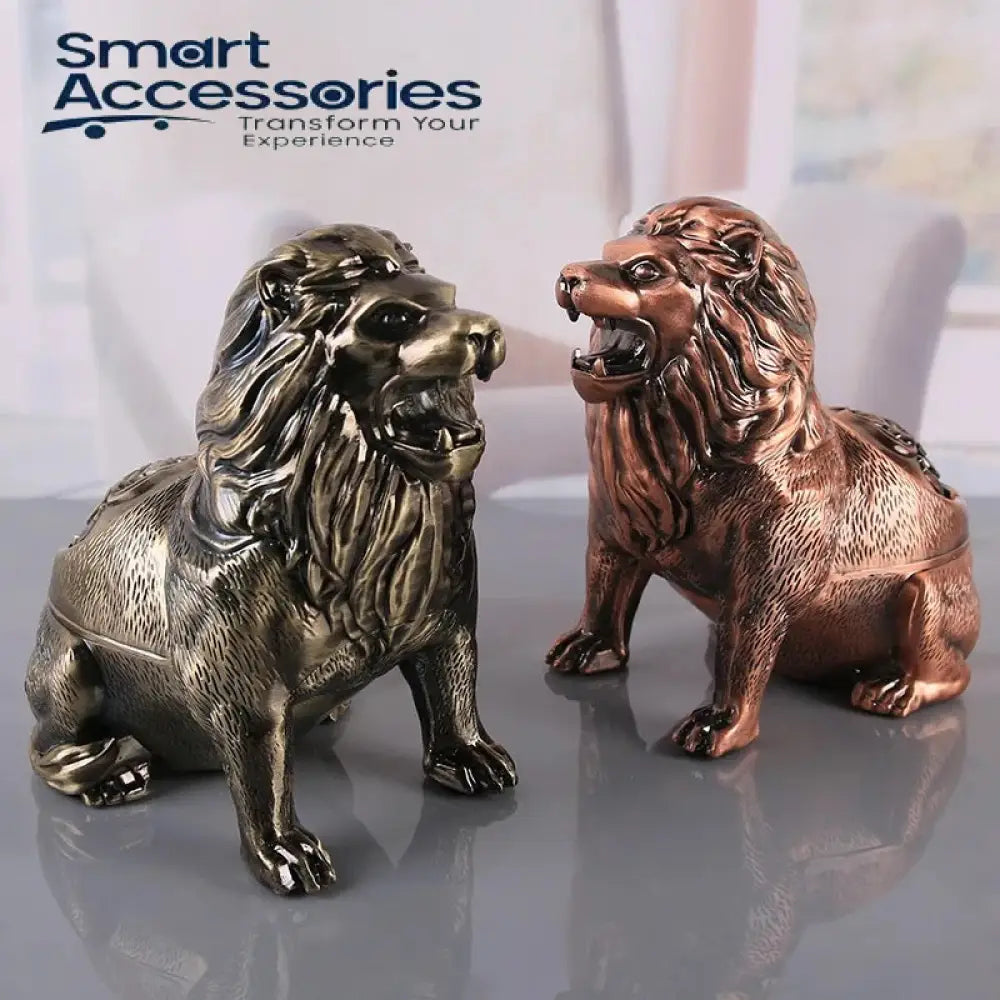 Creative Lion Smoking Accessories Metal Ashtry