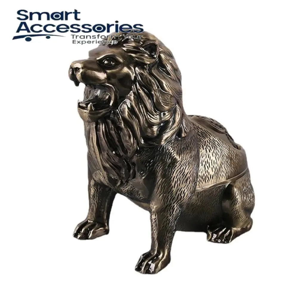 Creative Lion Smoking Accessories Metal Ashtry