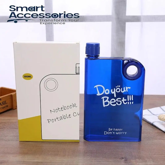 Creative New A5 Ring Transparent Kettle Outdoor Portable Book Plastic Hip Flask Flat Notebook Water