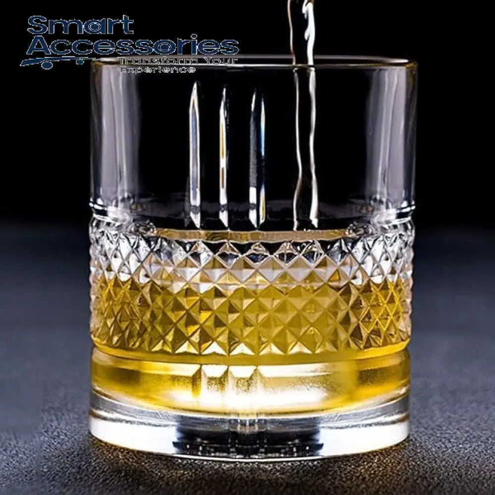 Crystal Cut Scotch Glass Set Of 6