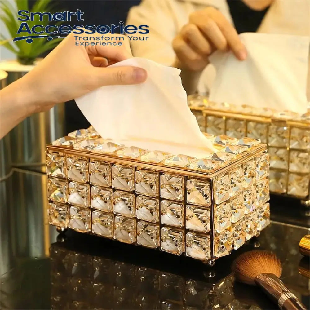 Crystal Glass Tissue Box