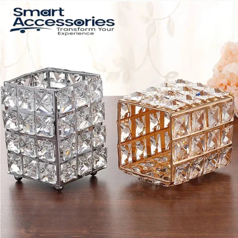 Crystal Makep Brush Holder