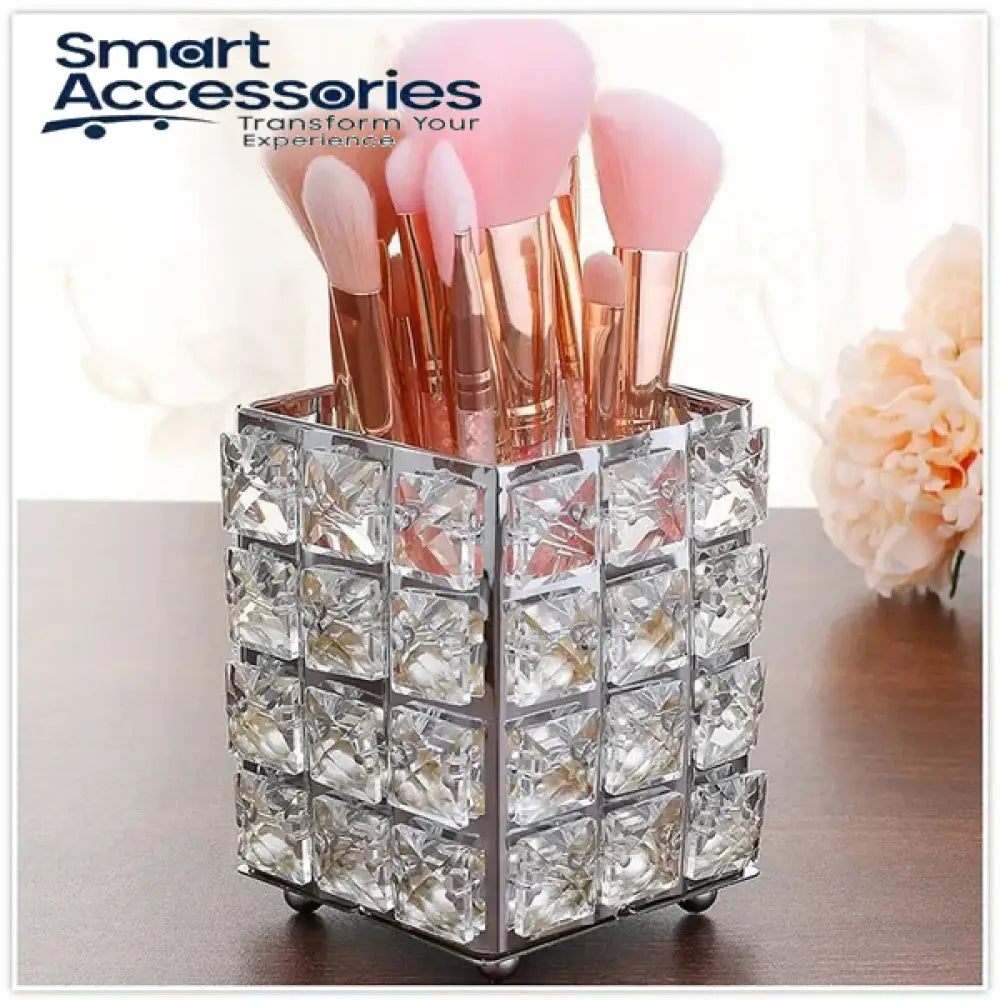 Crystal Makep Brush Holder