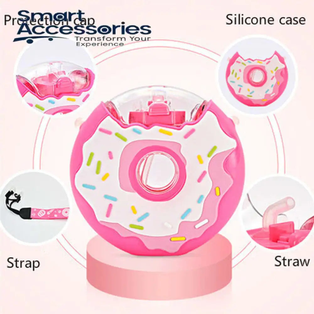 Cute 350Ml Donuts Small Water Bottle.