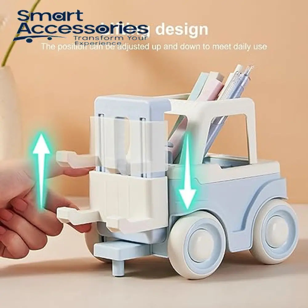 Cute Forklift Shape Desktop Pen Holder