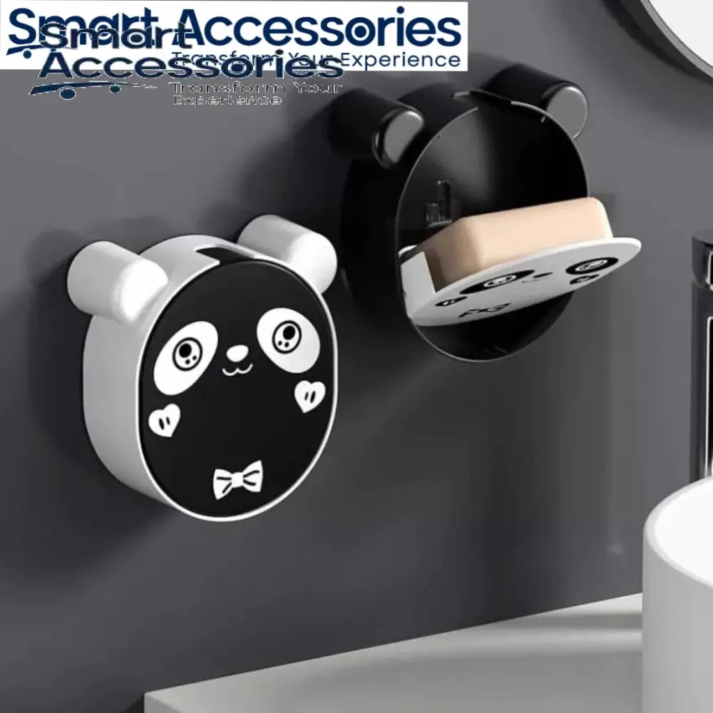 Cute Panda Wall Mounted Soap Box With Lid (Each)