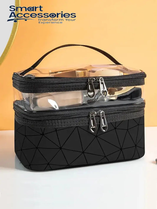 Double Layer Clear Makeup Bag