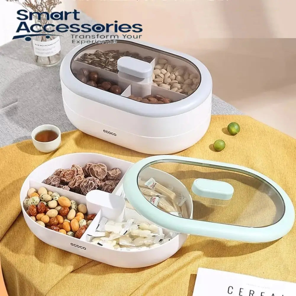 Double Layer Dry Fruit Plate For Serving