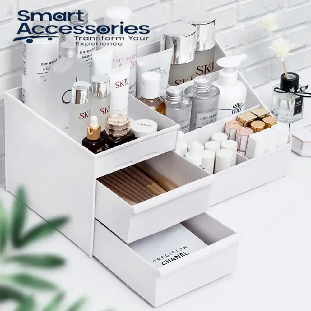 Dressing Table Makeup Box Desktop Cosmetic Storage With Drawer