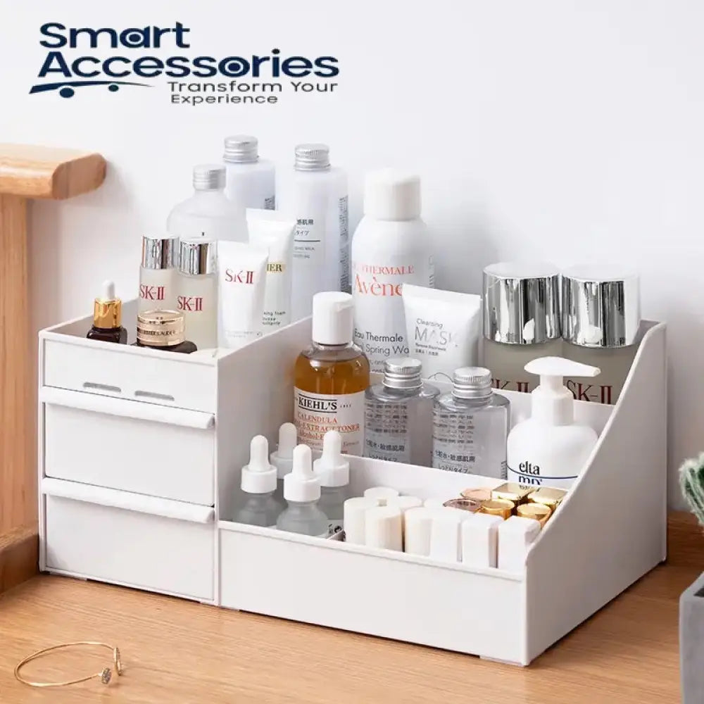 Dressing Table Makeup Box Desktop Cosmetic Storage With Drawer