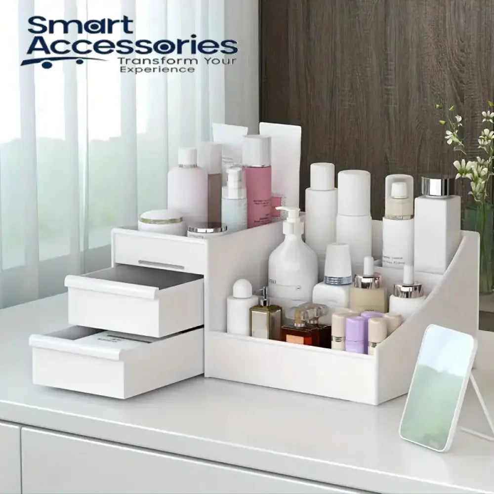 Dressing Table Makeup Box Desktop Cosmetic Storage With Drawer