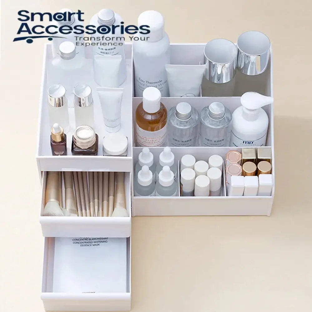 Dressing Table Makeup Box Desktop Cosmetic Storage With Drawer