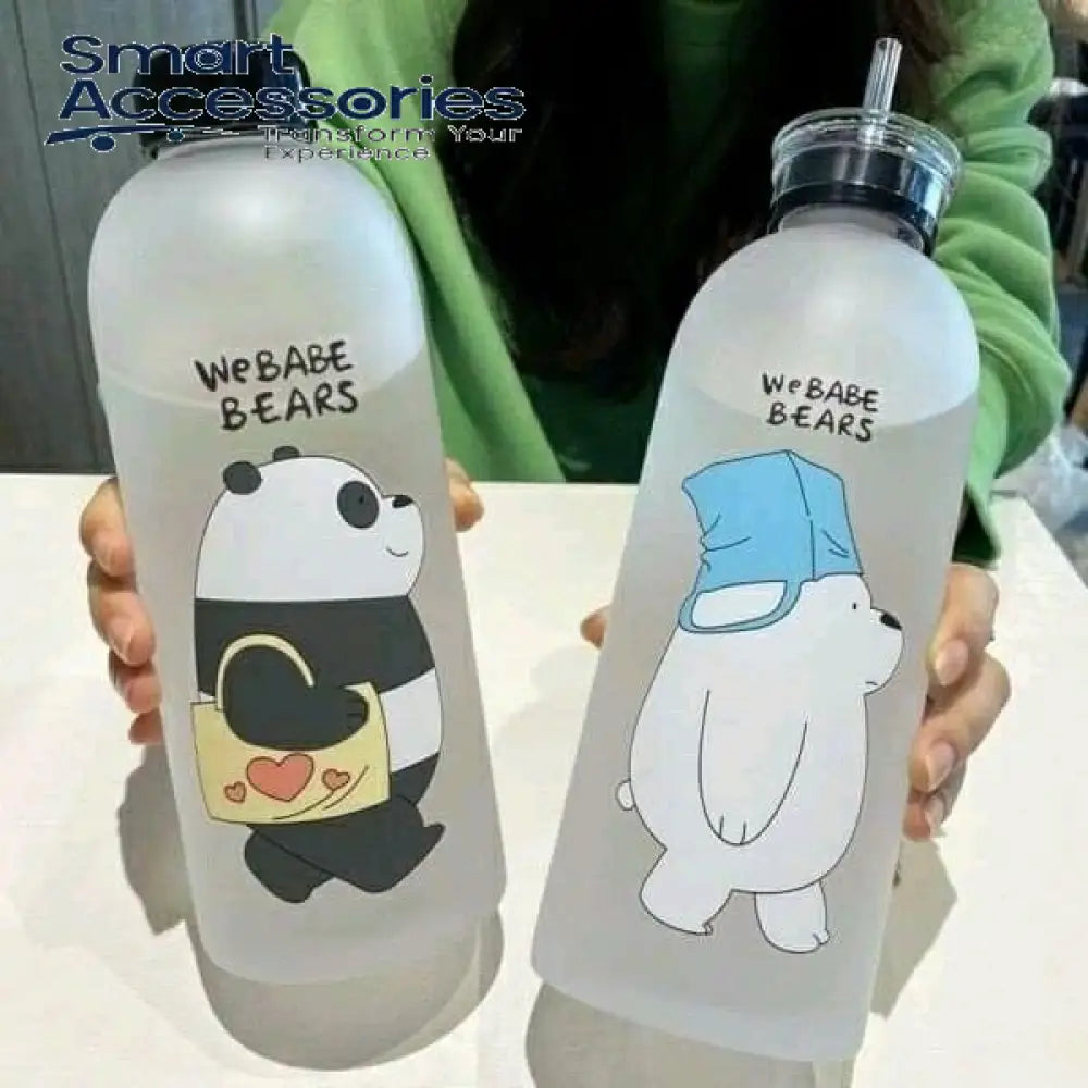 Drinking We Babe Bears Frosted Water Bottle