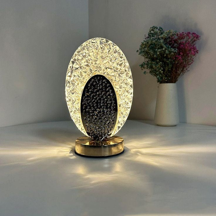 Rechargeable LED Crystal Table Lamp