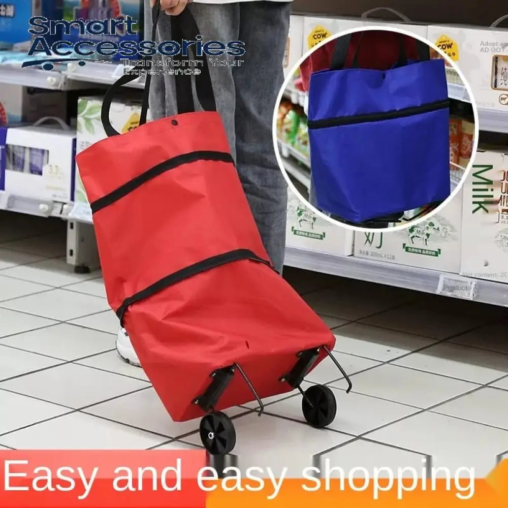 Foldable Trolly Bag With Wheels