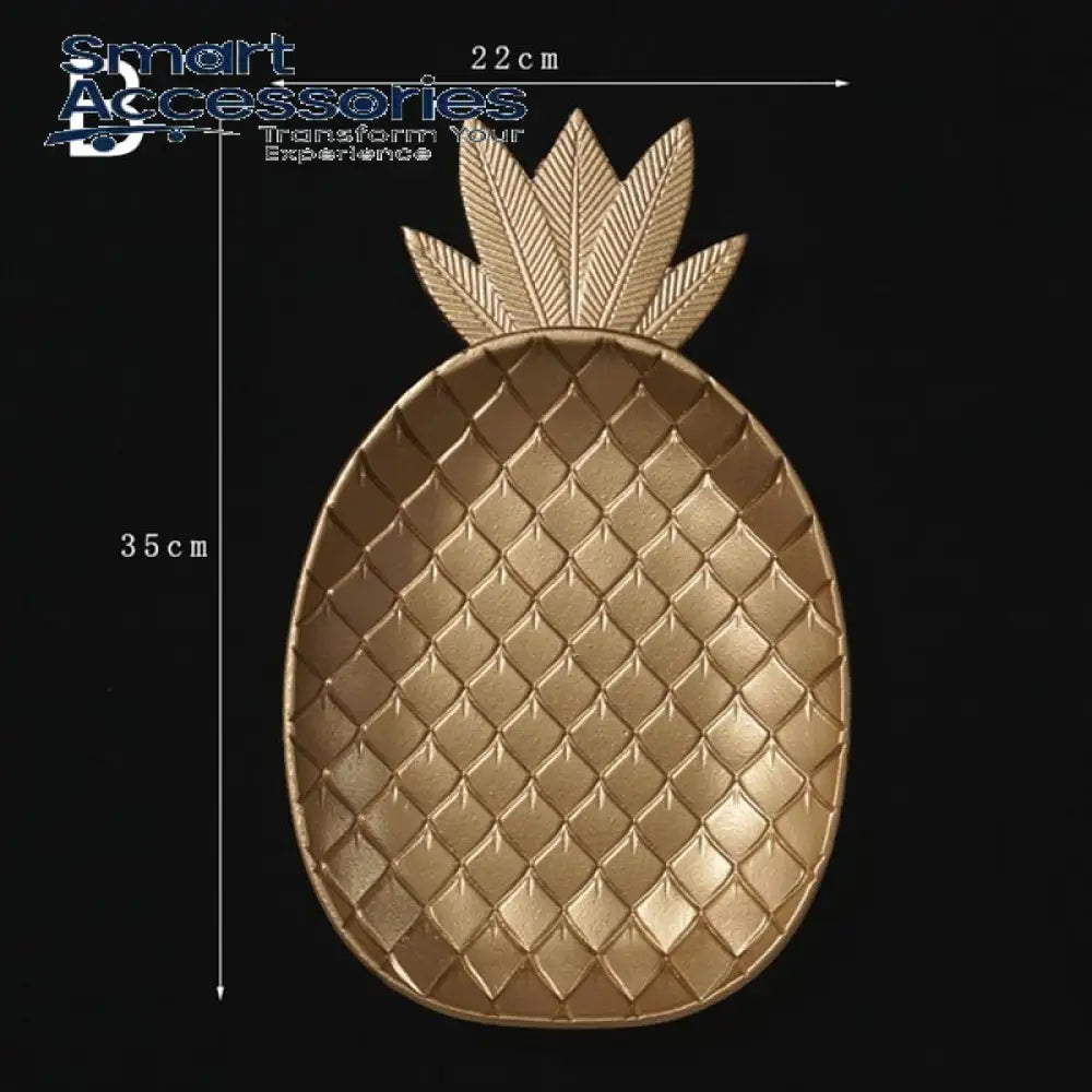 Golden Pineapple Dessert Serving Tray