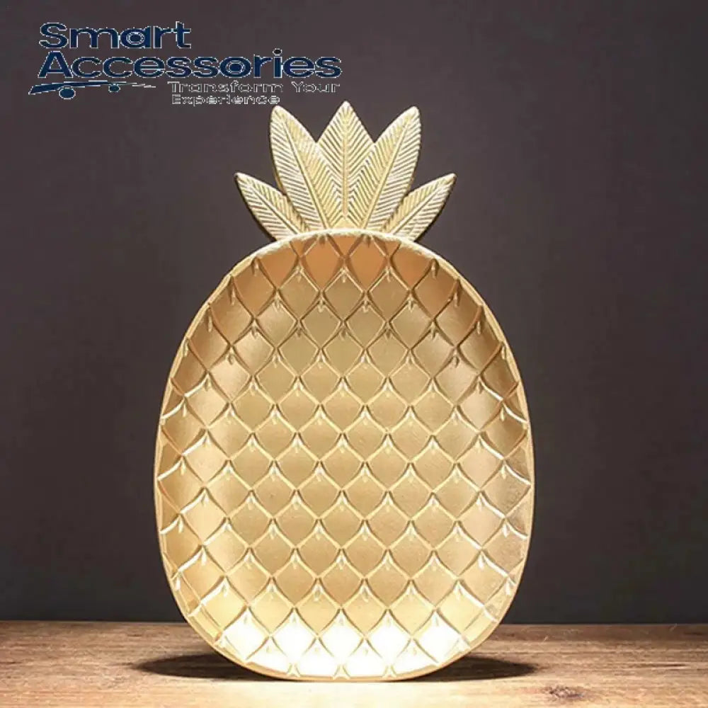 Golden Pineapple Dessert Serving Tray