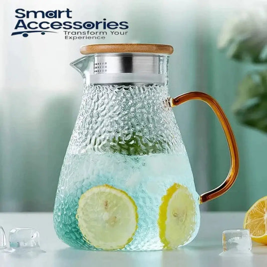 High Quality Golden Handle Glass Jug