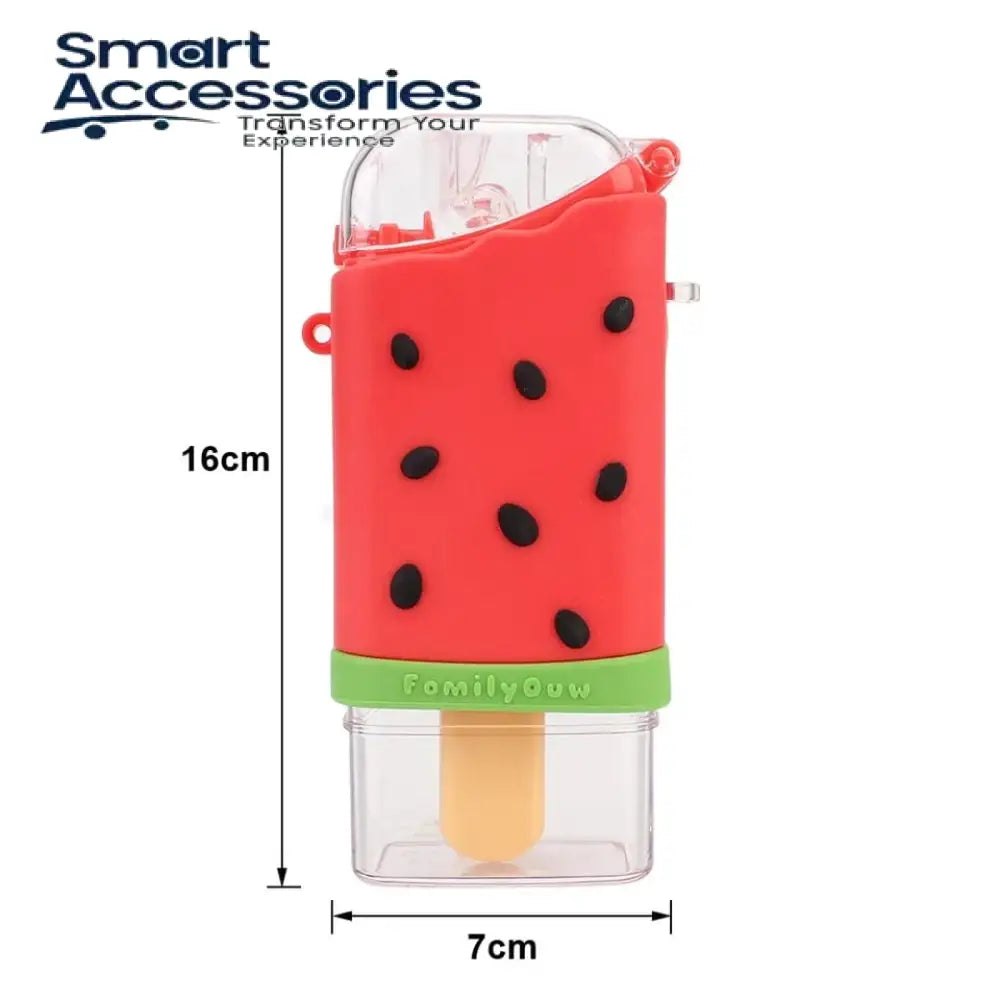 Ice Cream Water Bottle With Straw