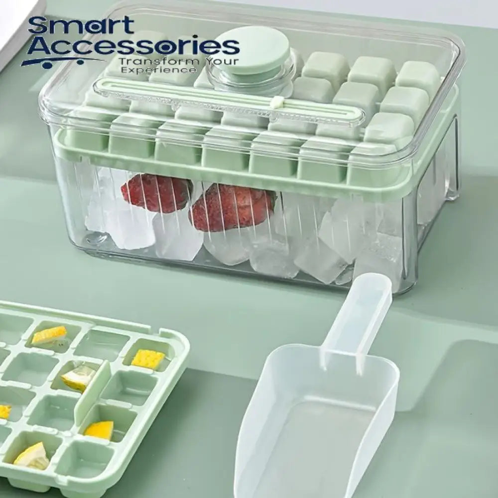 Ice Cube Tray With Lid And Bin