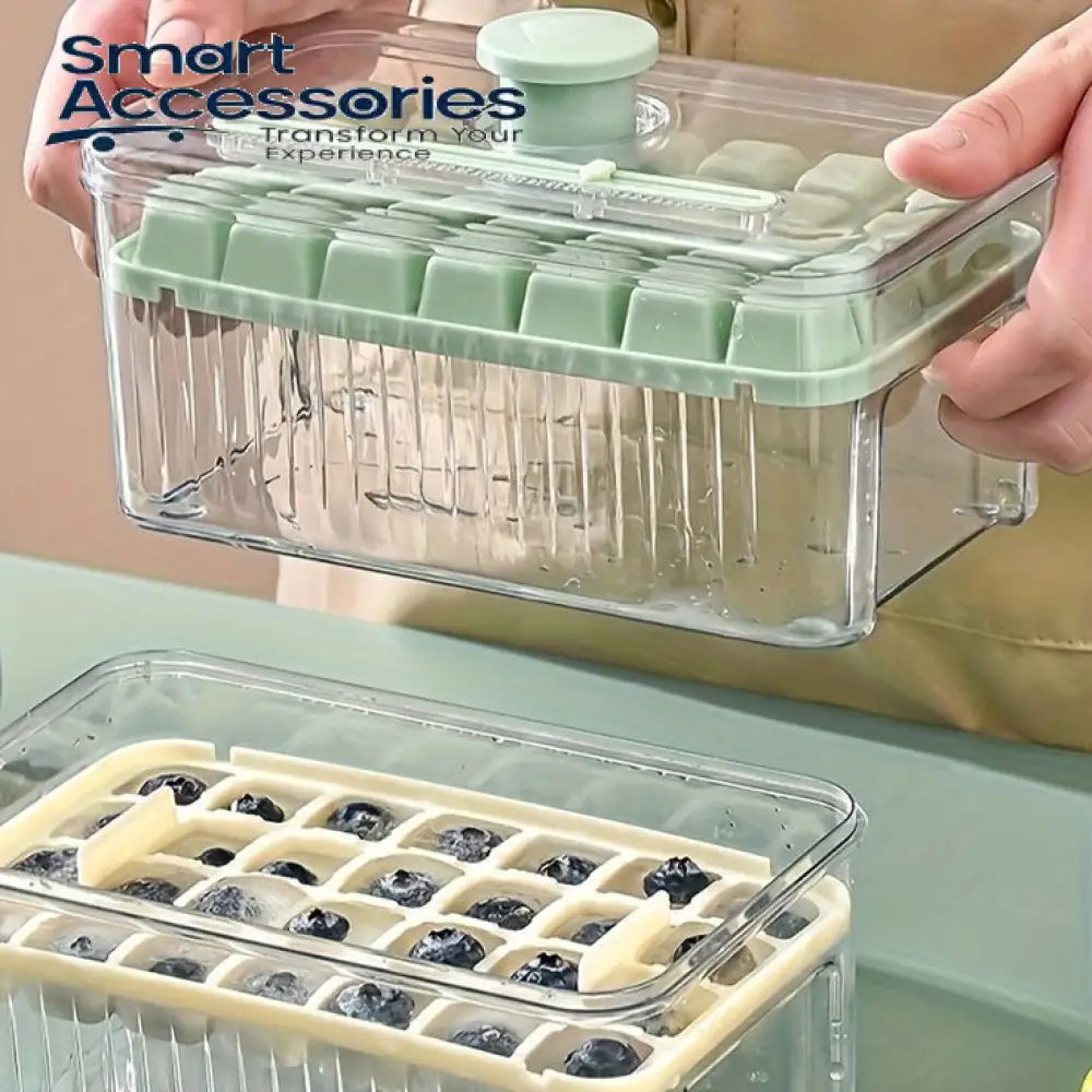 Ice Cube Tray With Lid And Bin