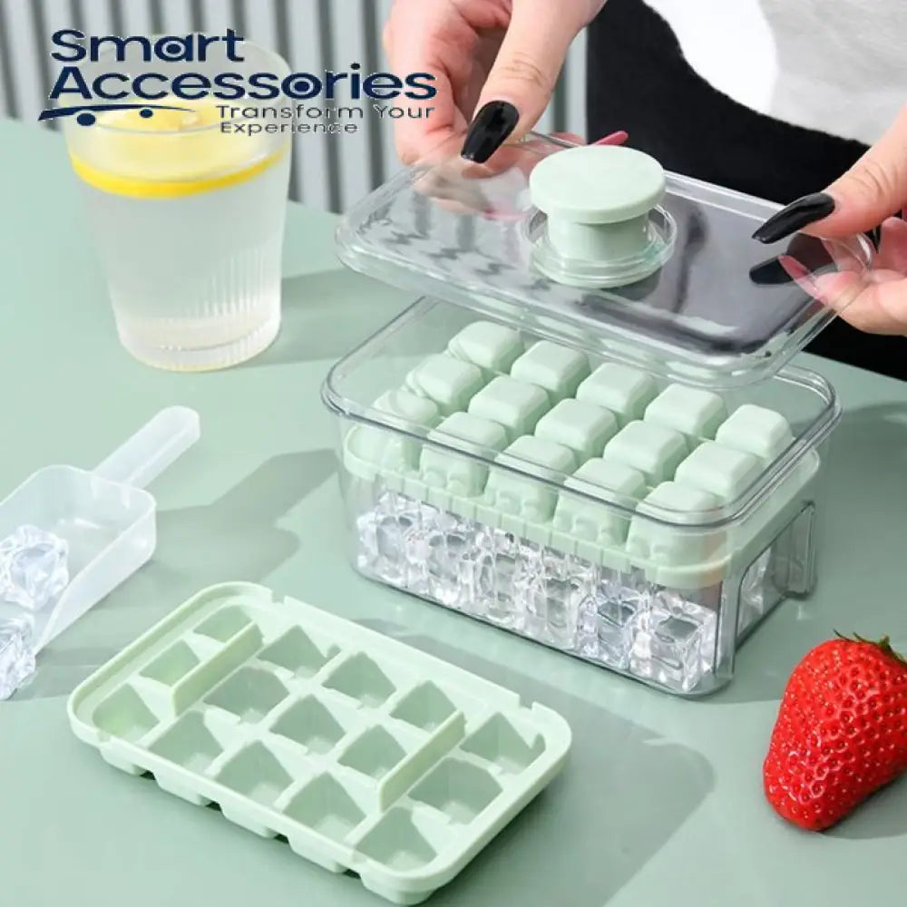 Ice Cube Tray With Lid And Bin