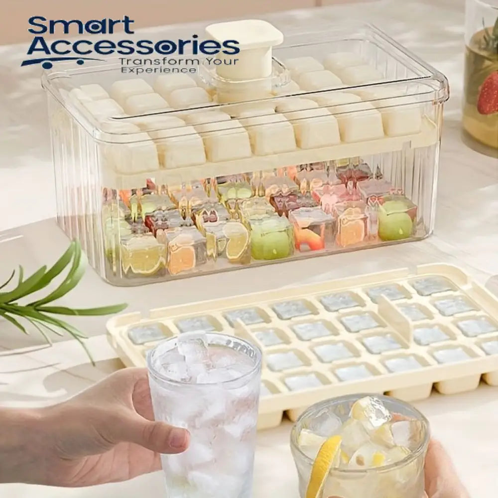 Ice Cube Tray With Lid And Bin