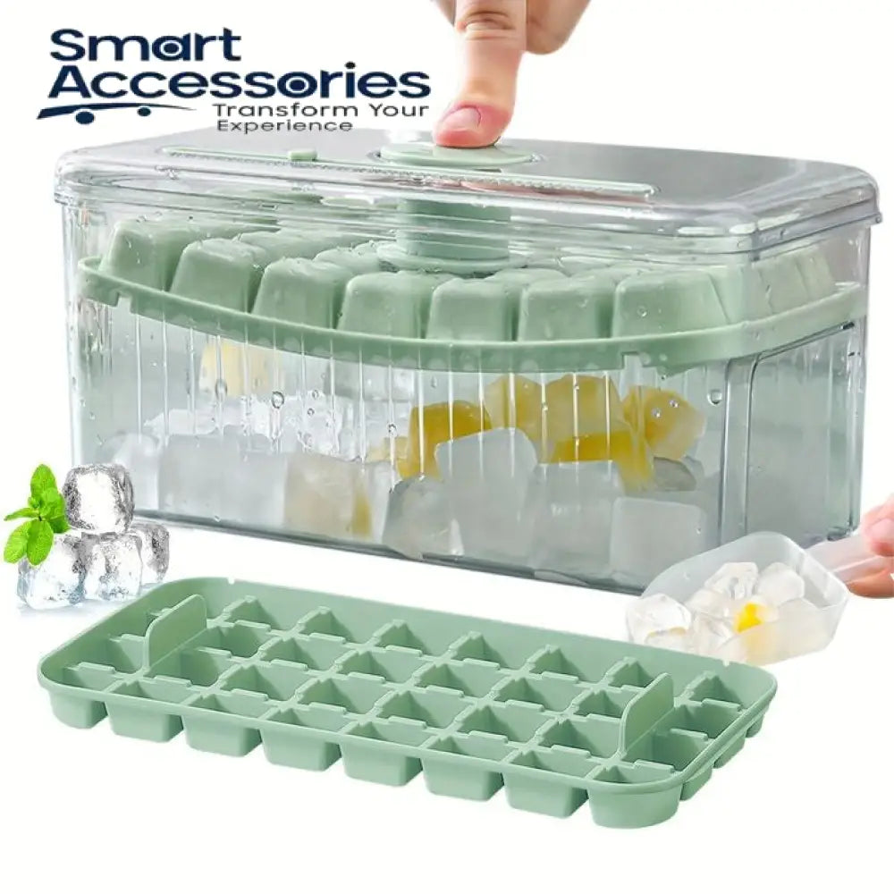 Ice Cube Tray With Lid And Bin