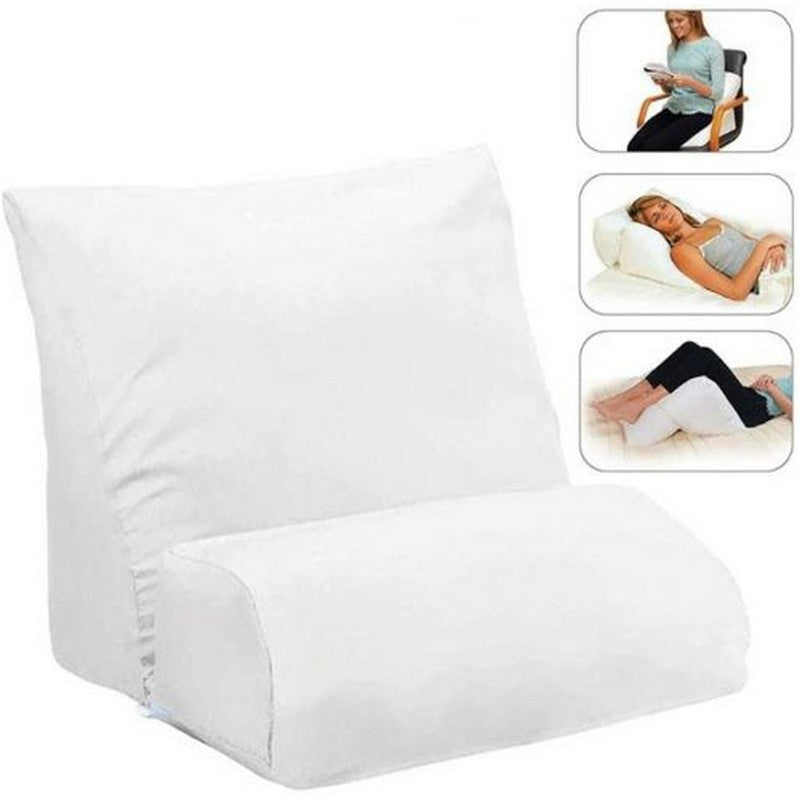 Flip Pillow Backrest Support 10-in-1 Multifunctional Soft Bed Wedge Memory Foam Incline Cushion for Back and Legs