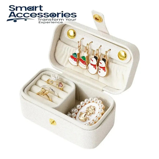 Jewelry Box Mini Portable Rings Earrings Necklaces Lipstick Storage Organizer For Travel Outdoor