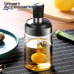 Kitchen Condiment Jar With Honey Stick