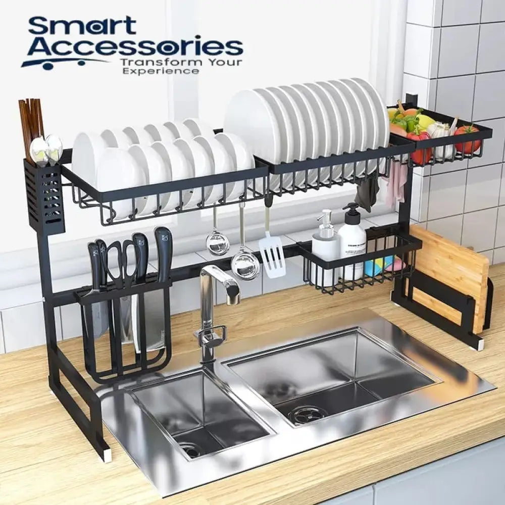 Kitchen Dish Drying Rack Over Sink (Heavy Quality) Accessories