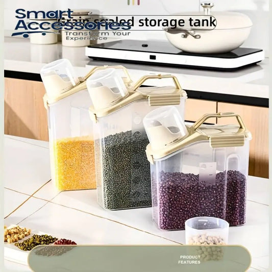 Kitchen Sealed Food Container Transparent Grain Storage Tank