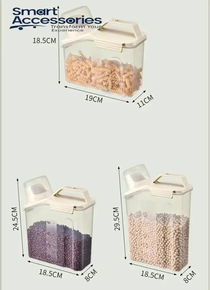 Kitchen Sealed Food Container Transparent Grain Storage Tank