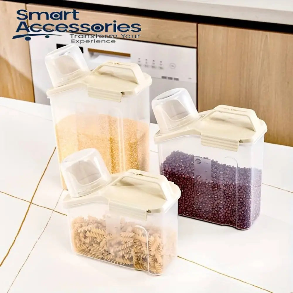 Kitchen Sealed Food Container Transparent Grain Storage Tank