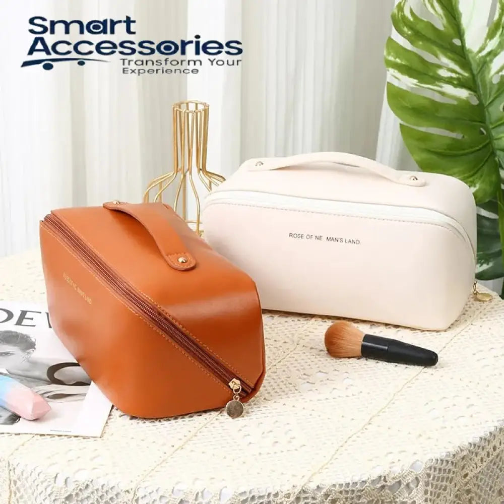 Leather Travel Cosmetic Organizer