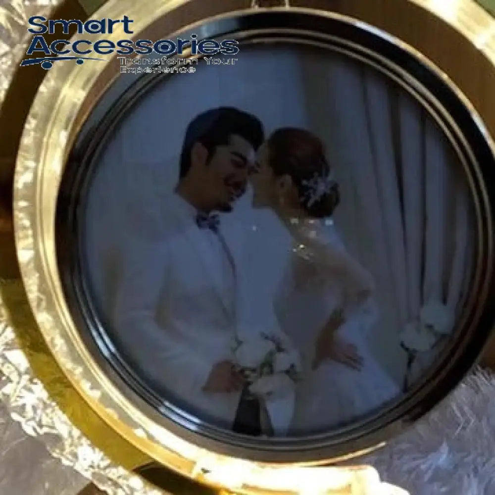 LED Crystal Moon Photo Lamp, Half Moon Crystal LED Frame – Smart ...