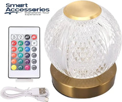 Led Spherical Table Lamp Rechargeable