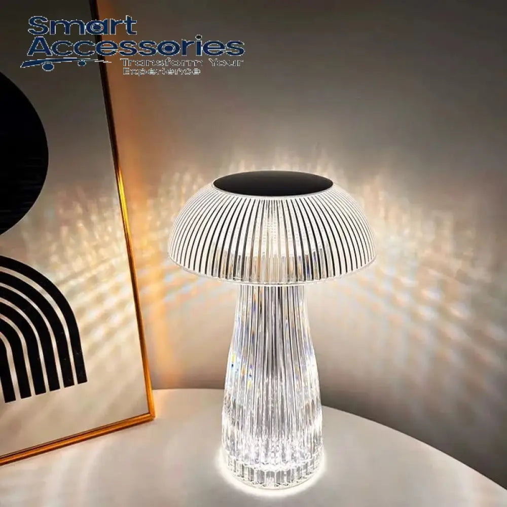 Led Touch Mushroom Lamp Cute Crystal With Remote Control