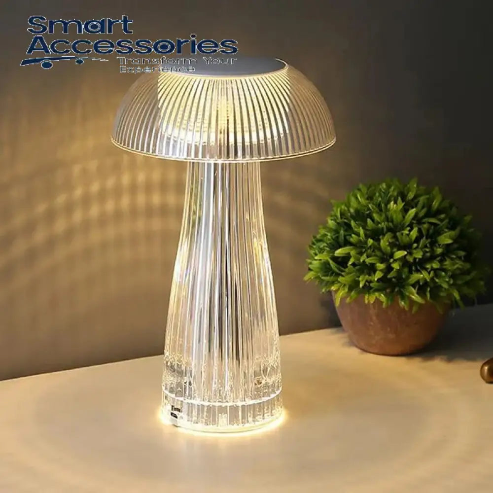 Led Touch Mushroom Lamp Cute Crystal With Remote Control