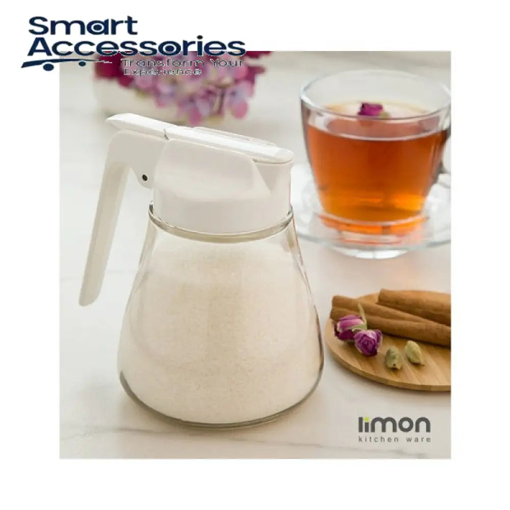 Limon Glass Canister Sugar And Oil Pot (250Ml)