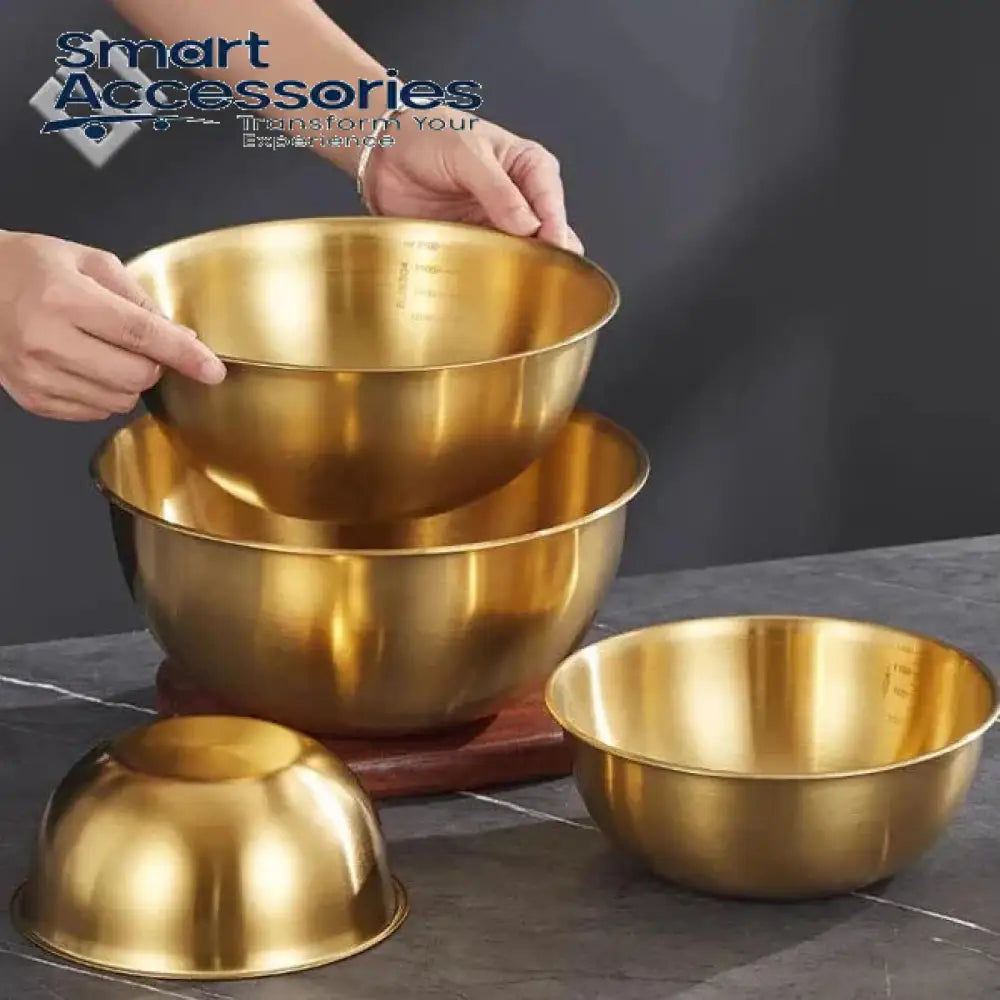 Luxury Gold Mixing Bowl