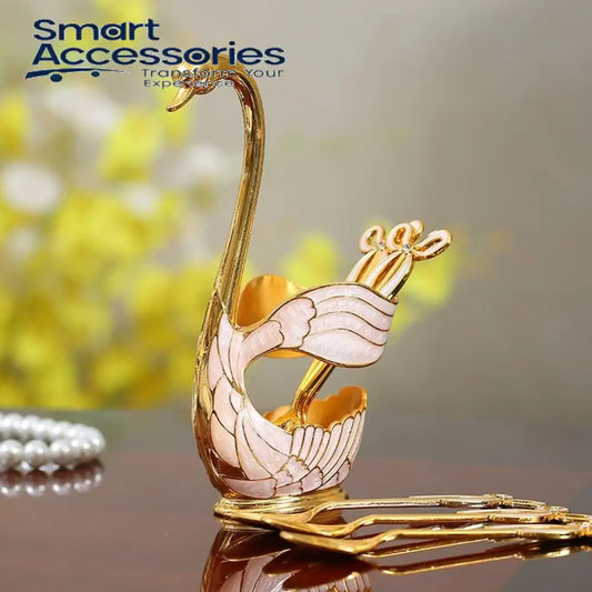 Luxury Swan Spoon Set White Gold